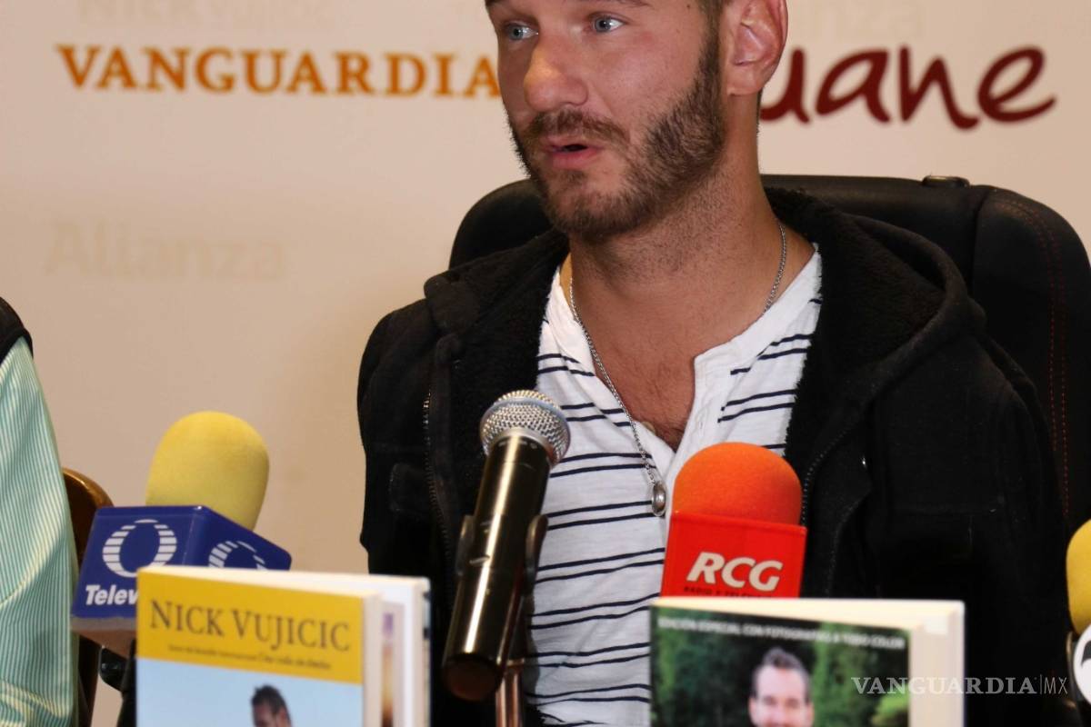 $!Pide Nick Vujicic destacar valores para superar problemas