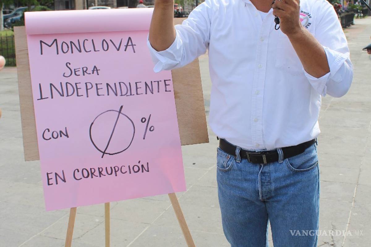 Candidato independiente de Monclova reta a sus adversarios a presentar sus ingresos y bienes patrimoniales
