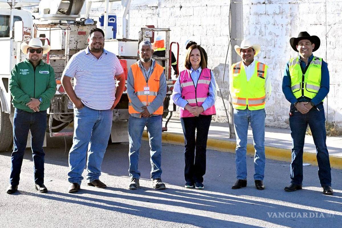 $!Sara Irma Pérez Cantú encabeza recorrido de supervisión junto a su equipo.