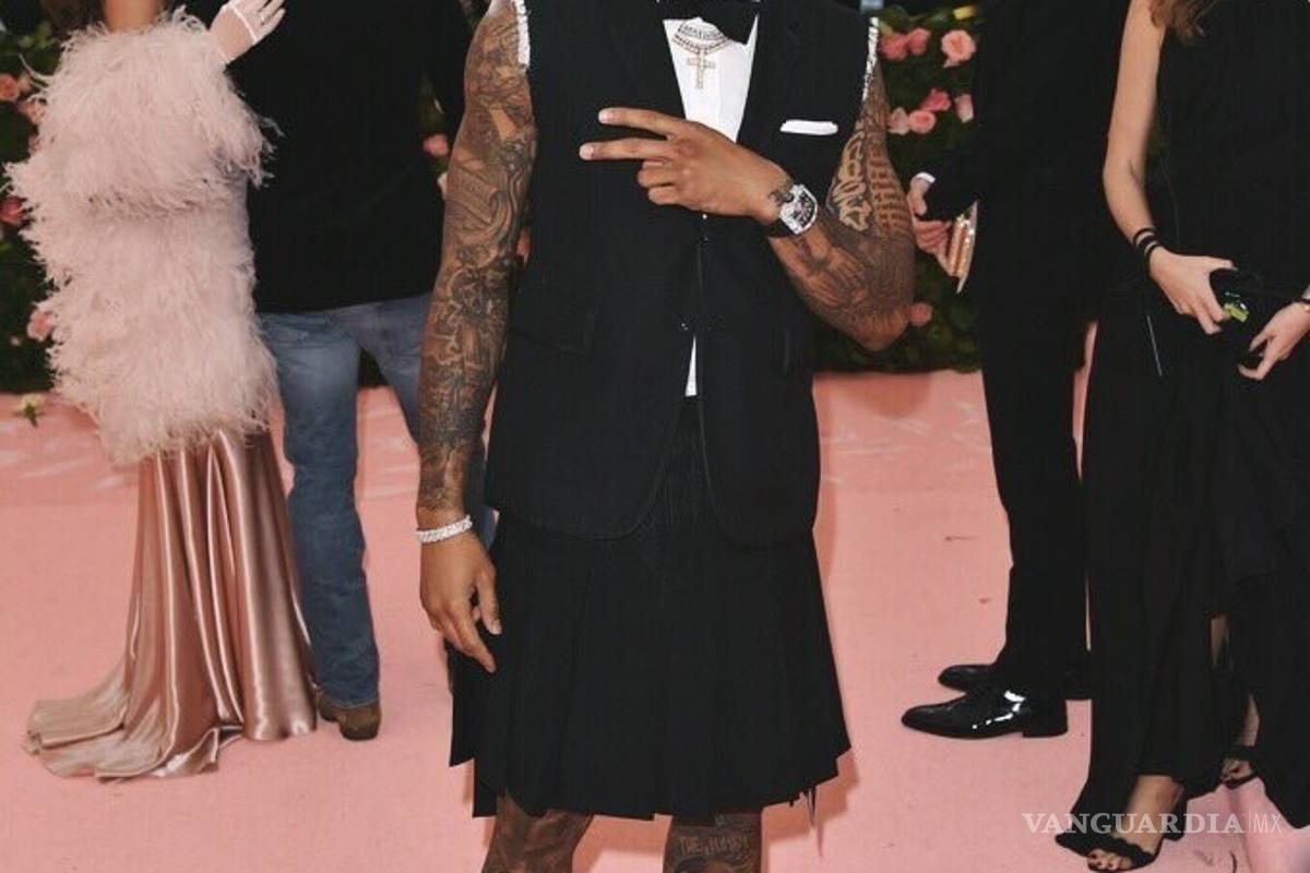 Odell Beckham Jr. atrae los reflectores en la Gala del MET
