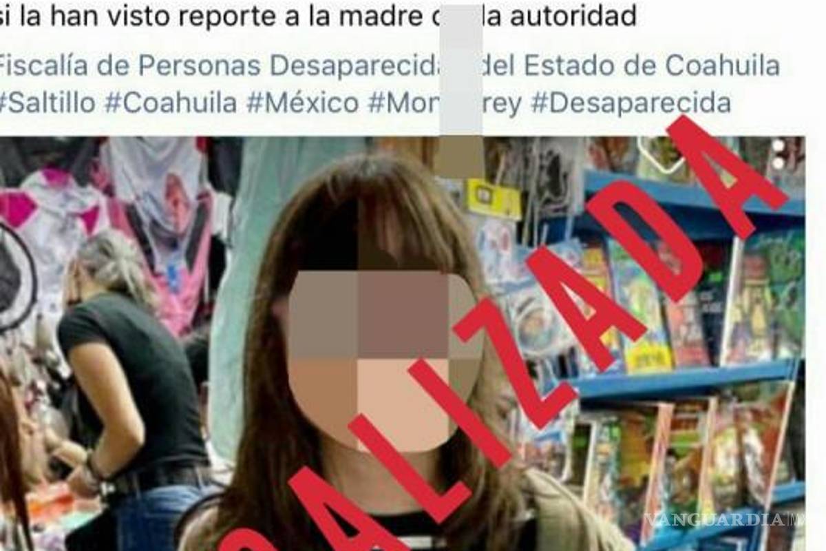 $!Valeria Saucedo, menor desaparecida en Saltillo.