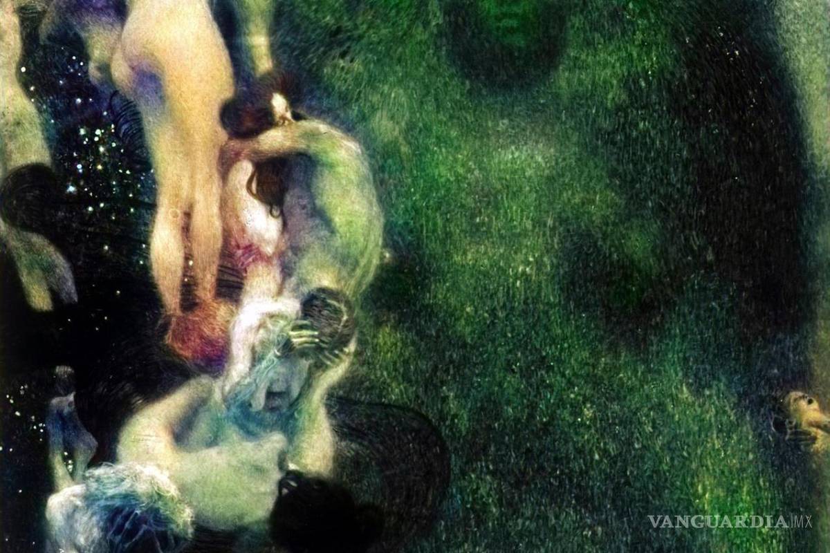 $!En la imagen una de las piezas coloreadas por medio de inteligencia artificial. EFE/Galeria Belvedere de Viena