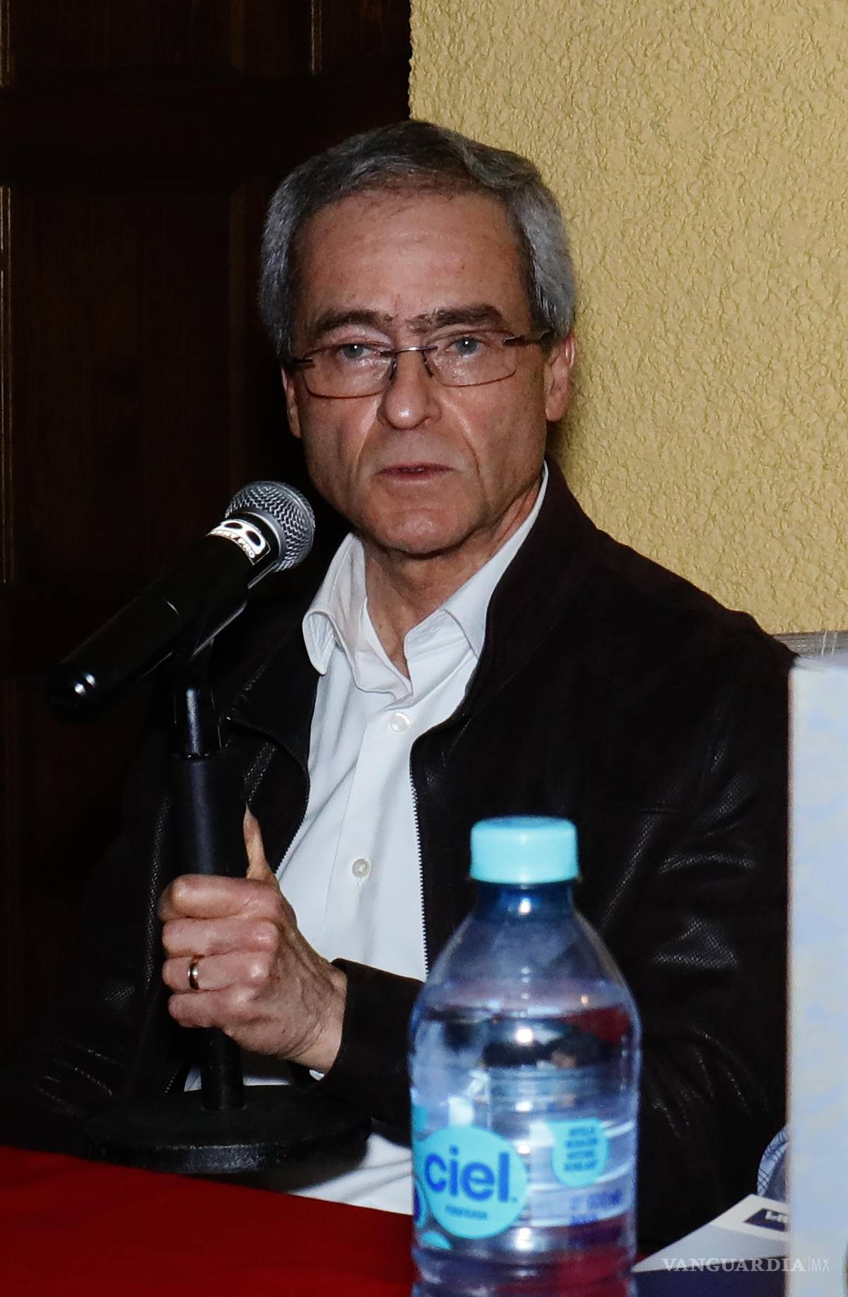 $!Luis Arizpe Jiménez presidente del Consejo General de Cáritas de Saltillo agradeció el apoyo por segundo año consecutivo del Tequila Open.