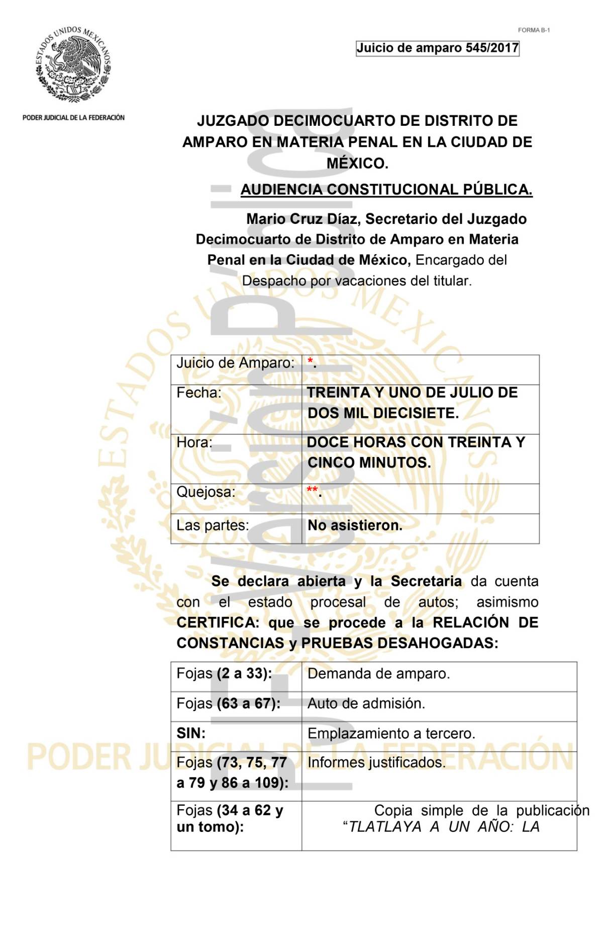 $!Tlatlaya, la herida que no cierra; mandos militares tendrán que ser investigados: Juez