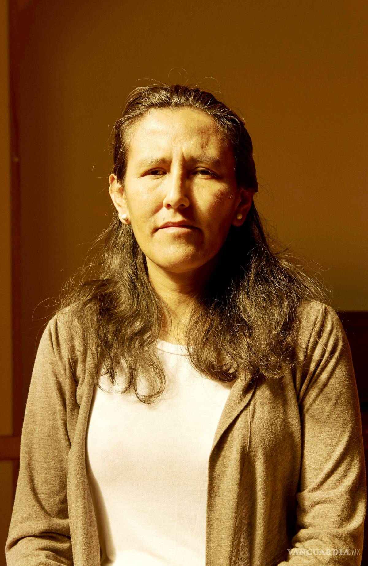 $!Fotografía del 20 de abril de 2017 de la inmigrante indocumentada mexicana, Jeanette Vizguerra posando durante una rueda de prensa en una iglesia de Denver.