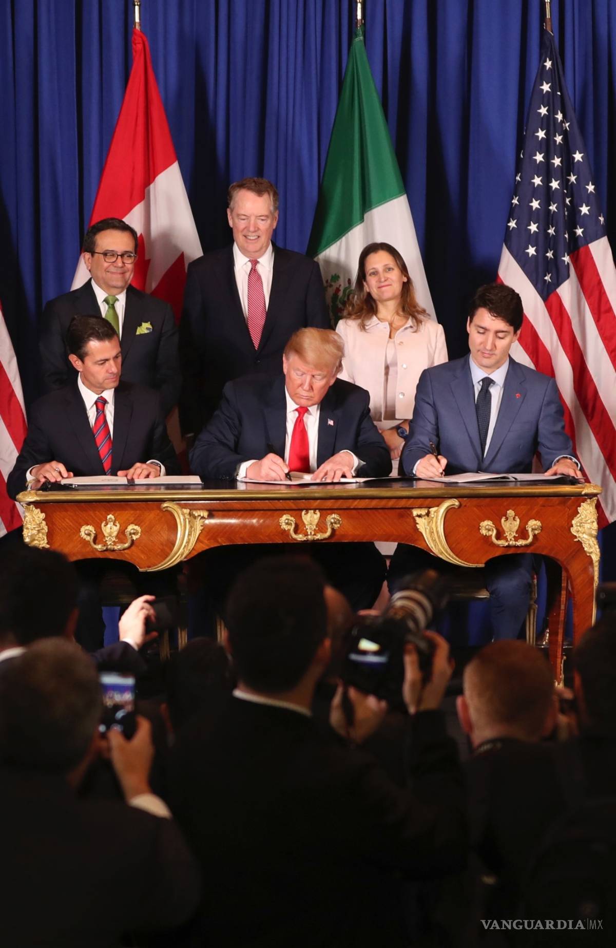 $!Con la fima del T-MEC EU, México y Canadá despiden al TLCAN (fotogalería)