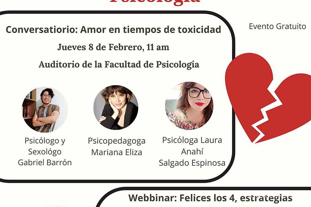 ¿Eres tóxic@? La UAdeC te invita a foro sobre ‘Amor y desamor: Perspectivas desde la Psicología’