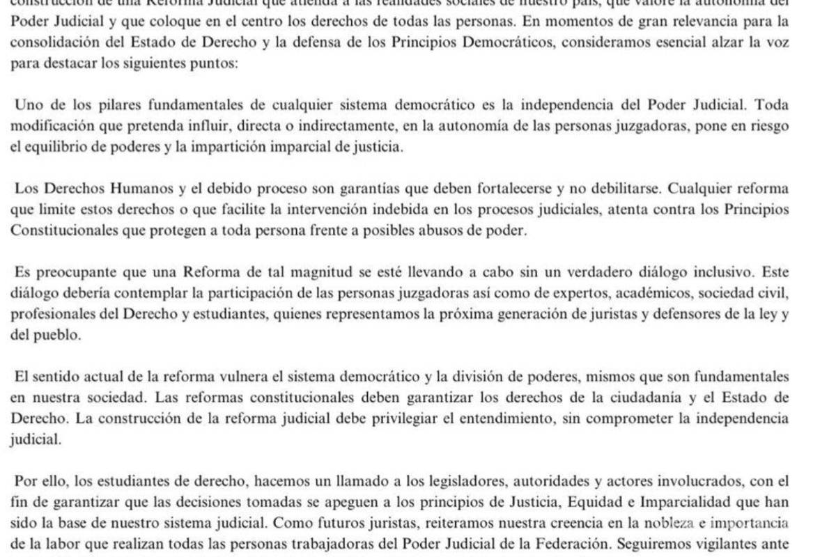 $!‘México, aguanta, la UNAM se levanta’: Máxima casa de estudios marchó contra reforma al Poder Judicial