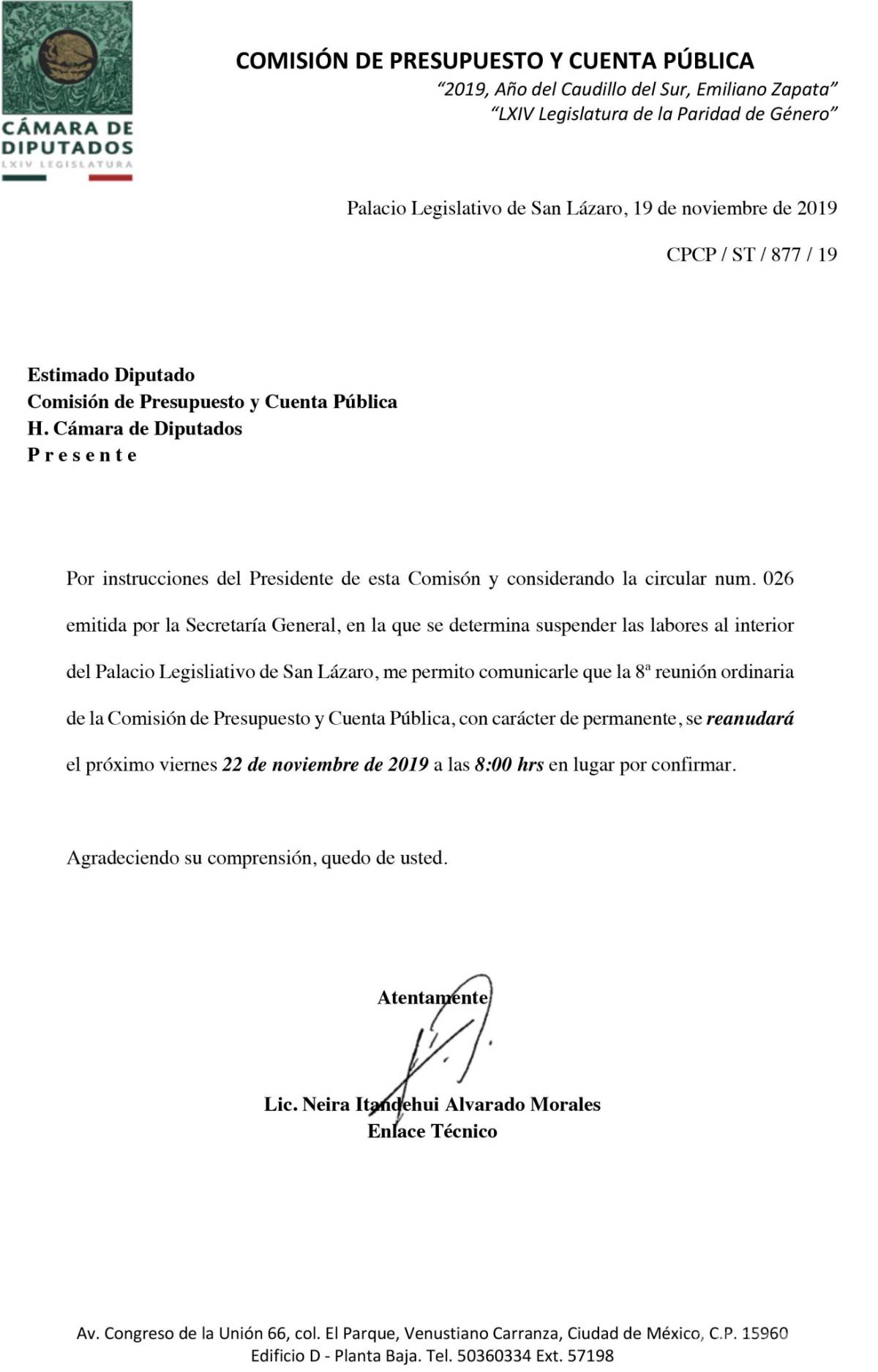 $!Diputados vuelven a diferir discusión del presupuesto 2020: será el viernes