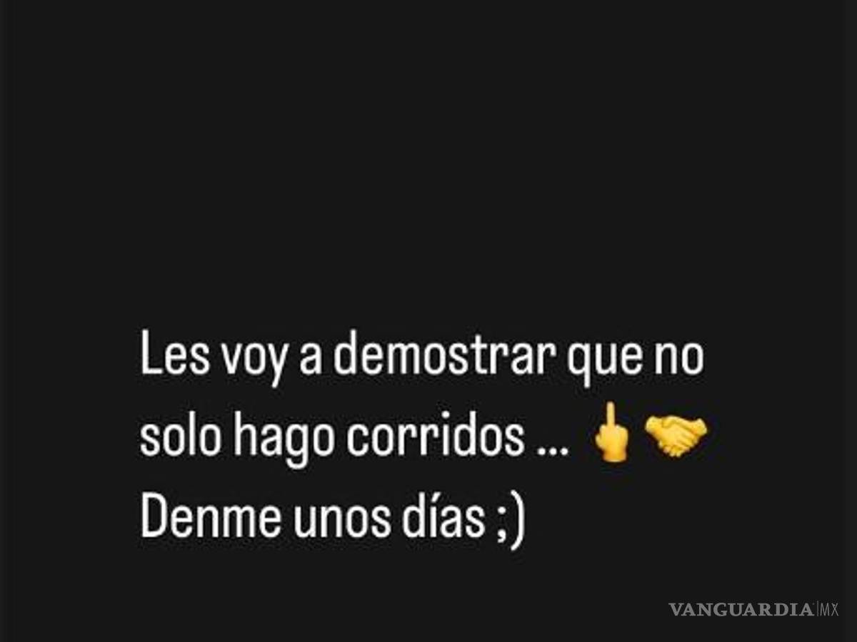 $!En el pasado, Junior H calificó de “ridículo y muy triste” que se censure un género con décadas de historia.