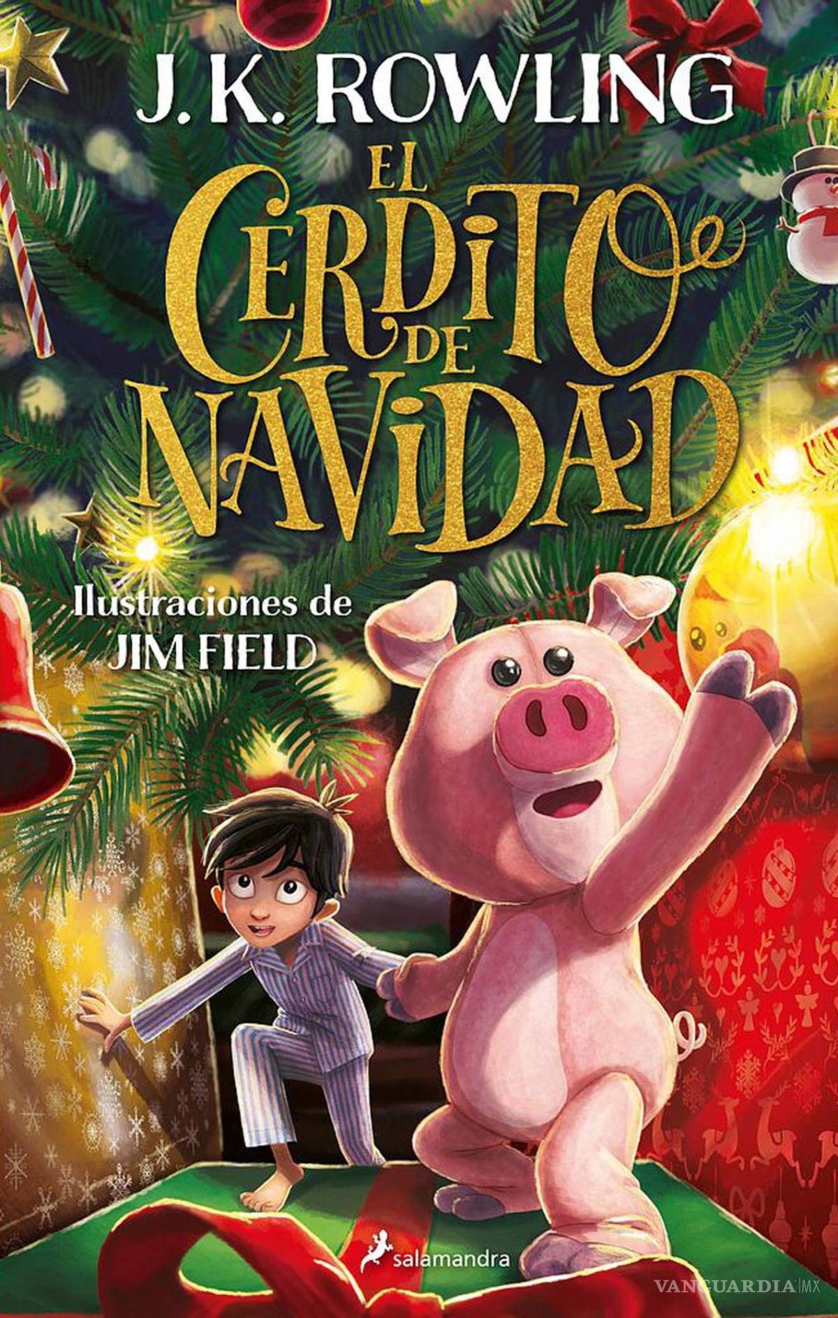 $!Portada del libro de J.K. Rowling: El cerdito de Navidad. Editorial Salamandra