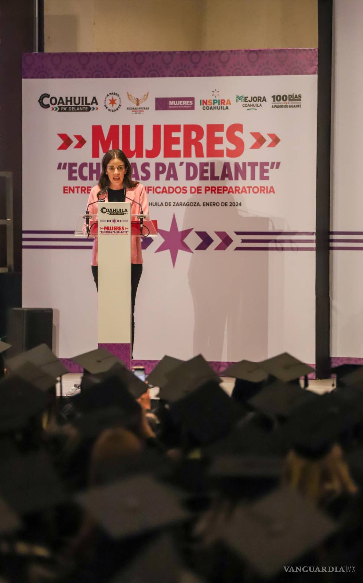 $!Paola Rodríguez resaltó la labor que se está realizando para potencializar el talento de las mujeres.