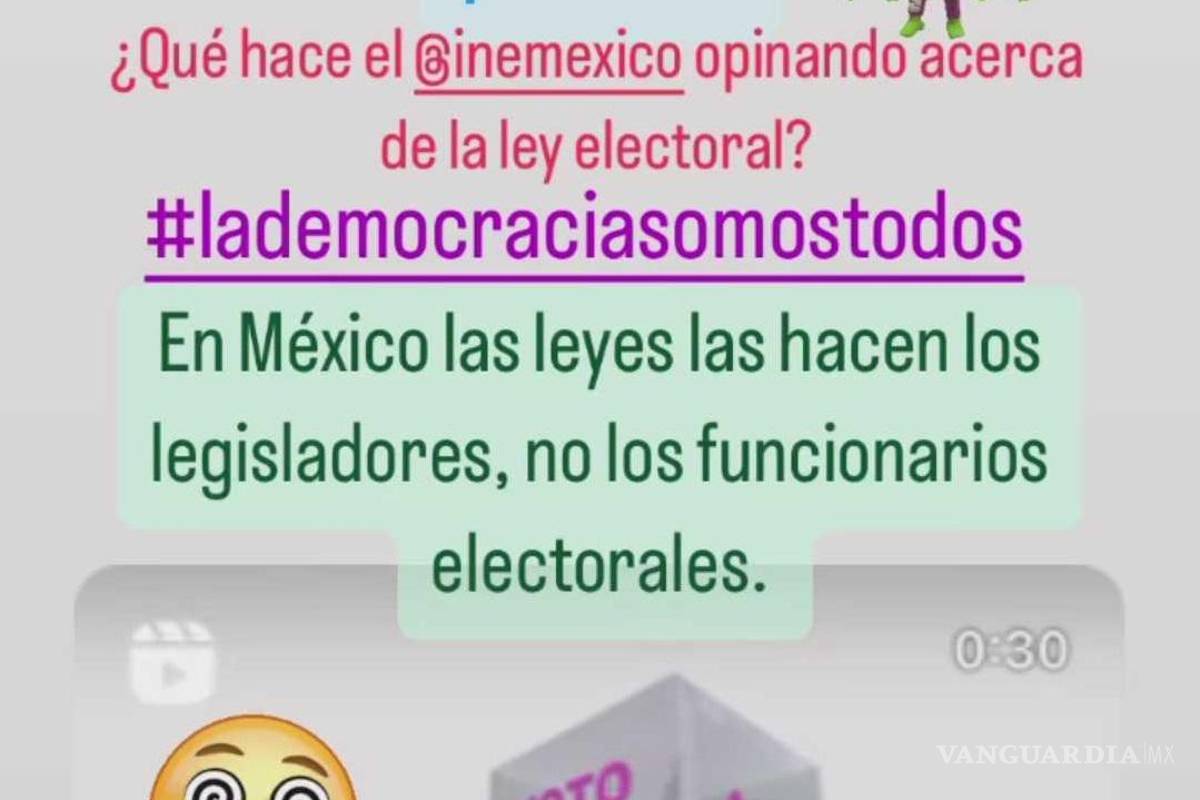 $!Defensa emprendida por el INE es un drama, según Beatriz Gutiérrez