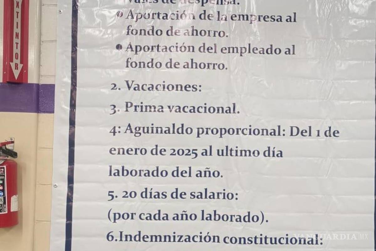 $!Se les está dejando en claro a los trabajadores, a qué tienen derecho.