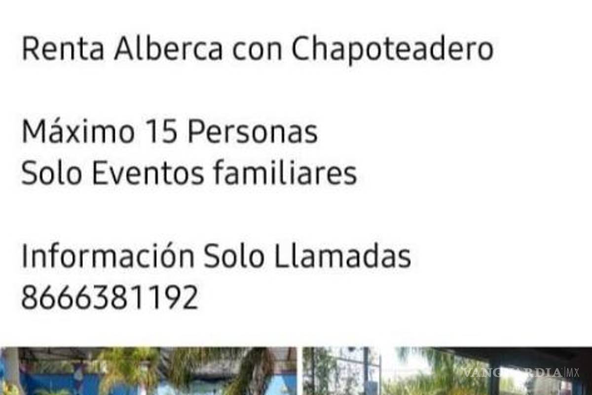 Quintas operan sin autorización en Monclova pese a COVID-19