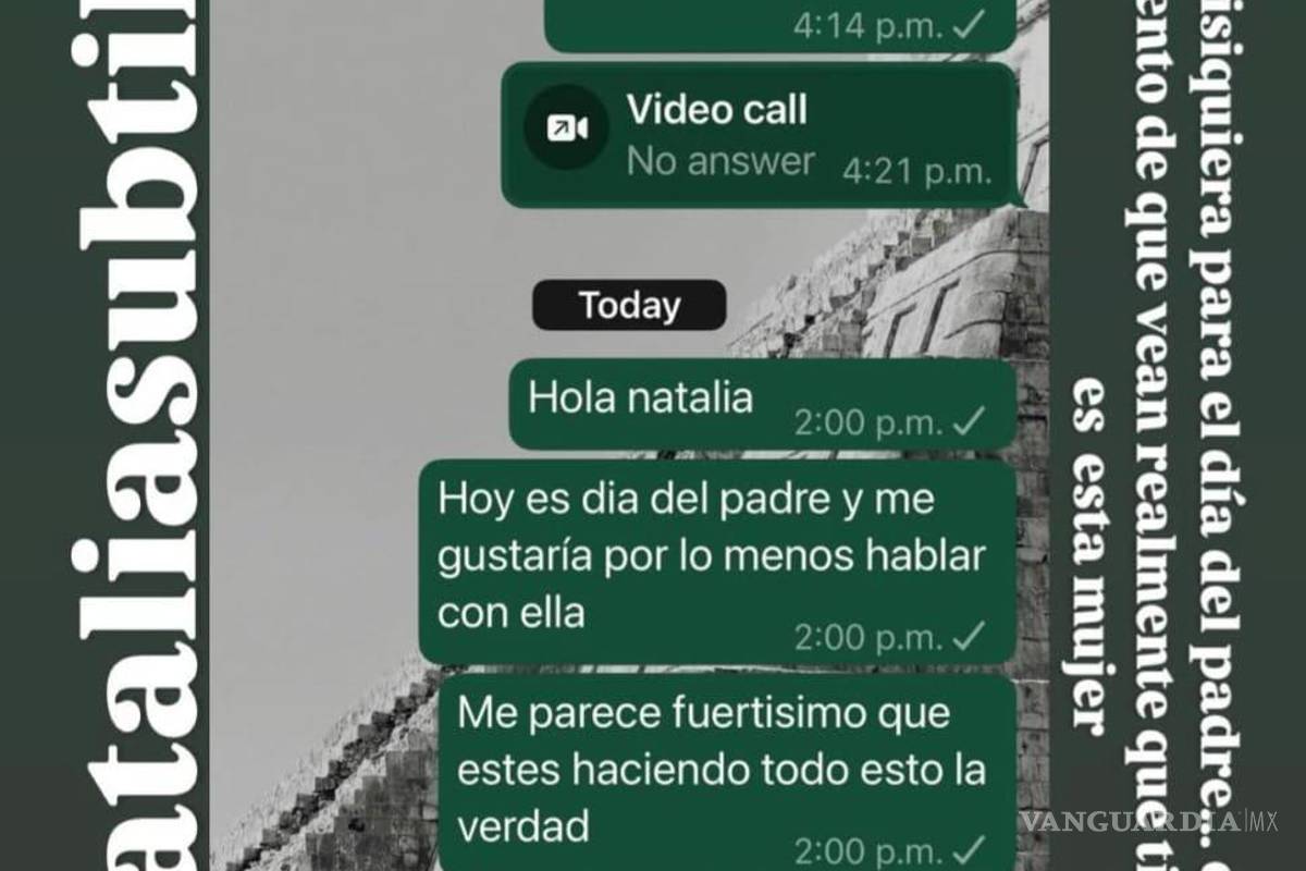 $!El actor publicó una captura de pantalla donde Subtil no responde a su petición de contacto con Mila.
