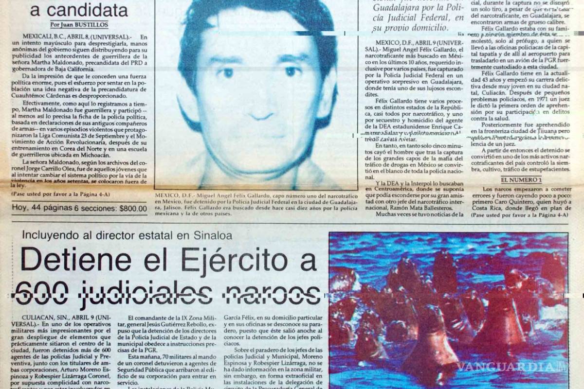 $!Así fue la detención de Miguel Ángel Félix Gallardo el "Jefe de Jefes"