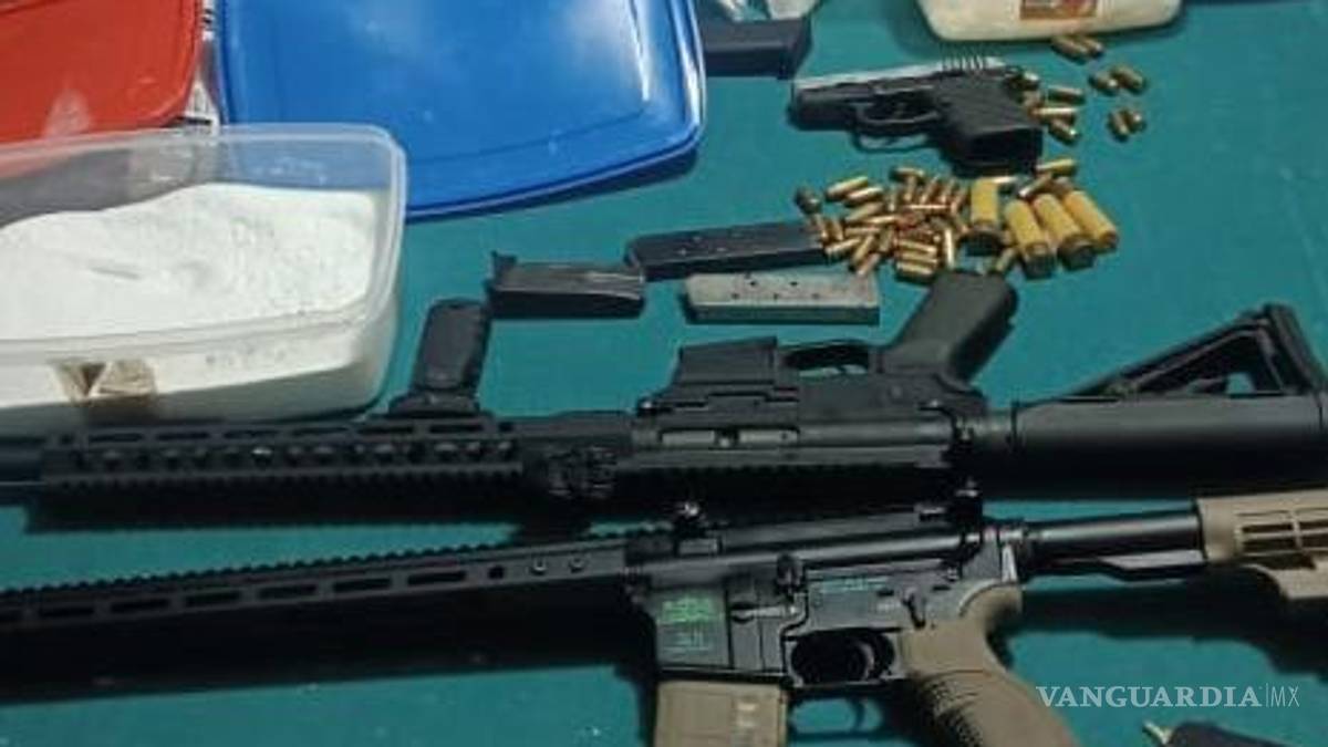 Grupo de Reacción Laguna asegura armas, droga y una persona en Torreón