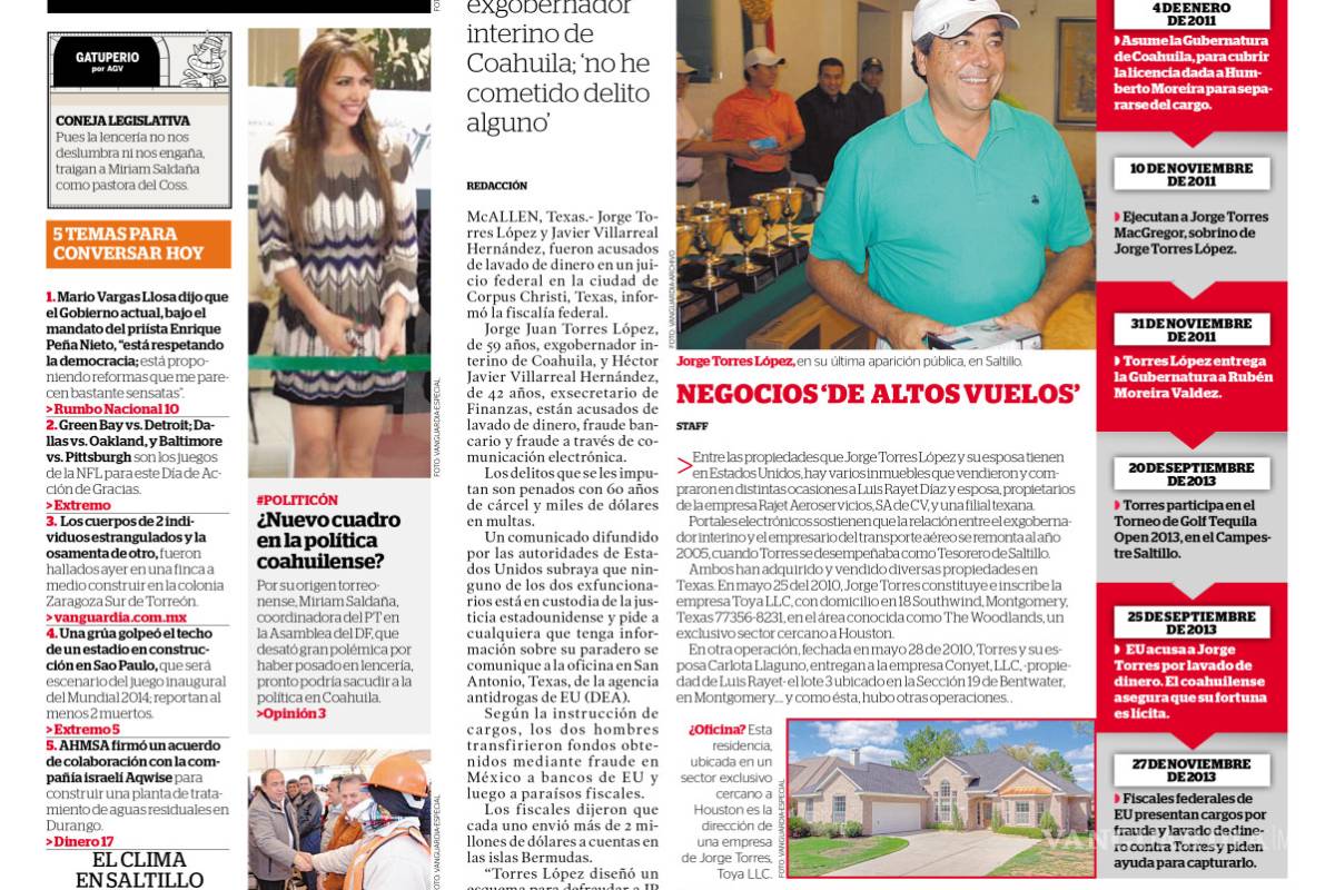 $!Se cumplen 5 años de que Estados Unidos ordenó la aprehensión de Jorge Torres López