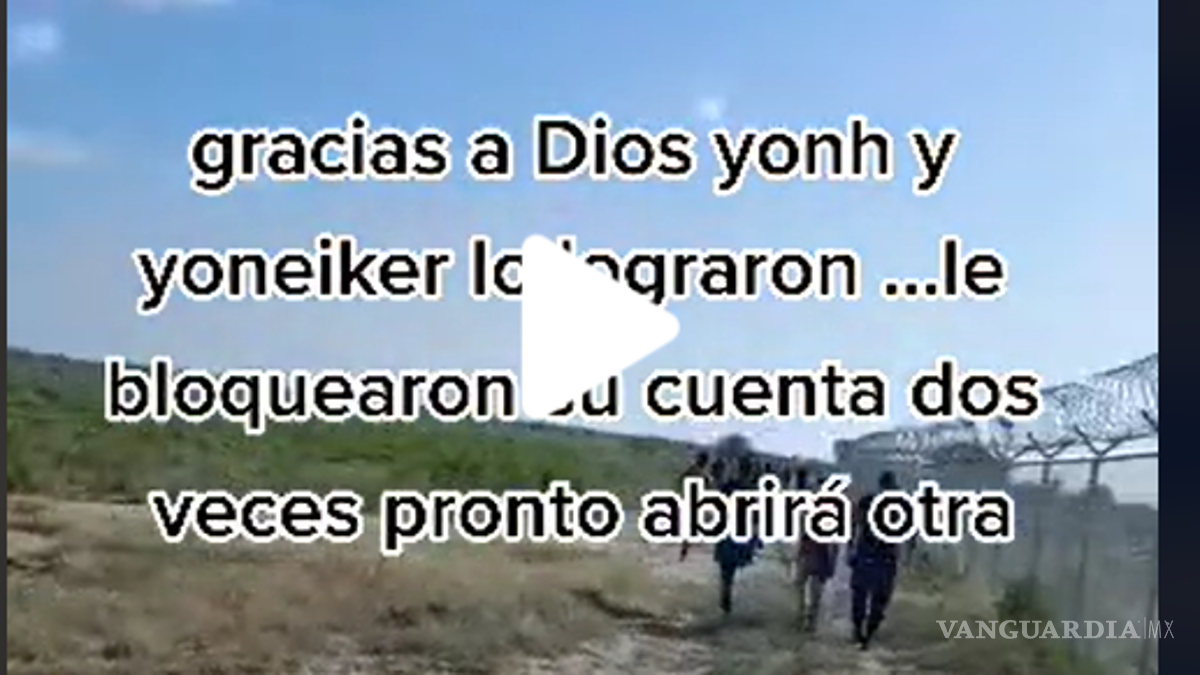 Migrante que estuvo en Saltillo presume en video que ya cruzó a EU