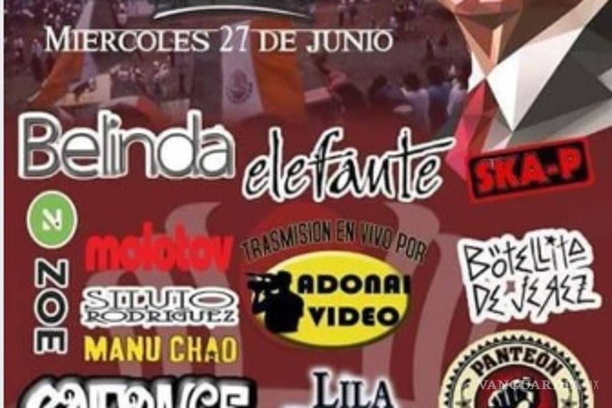 Circula cartel falso del cierre de campaña de AMLO