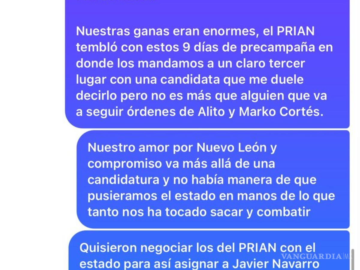 $!‘Quiso negociar gobernador interino con dinero y cargos’, señala Mariana Rodríguez sobre PRIAN