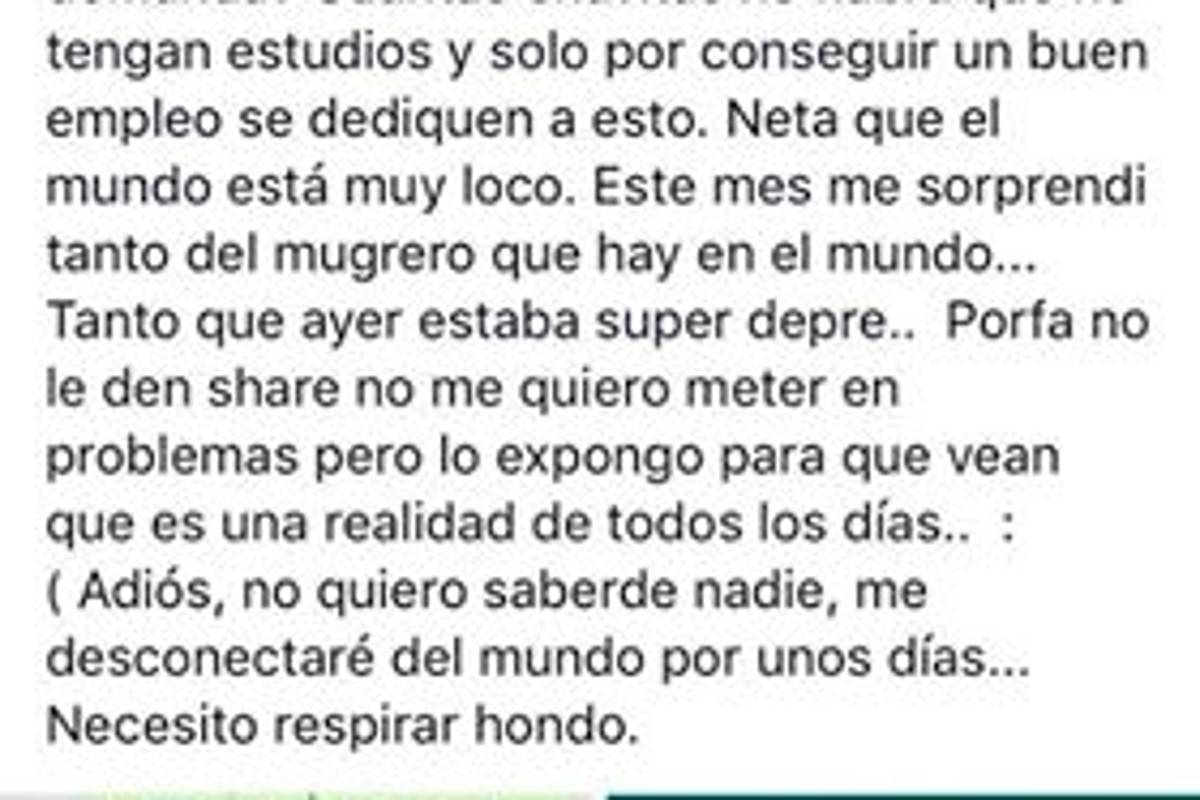 $!Empresa de Monterrey solicita asistente personal para contacto 'íntimo' y muchacha lo denuncia en redes