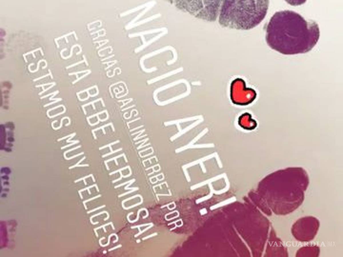 $!¡Ya nació la bebé de Aislinn Derbez y Mauricio Ochmann!