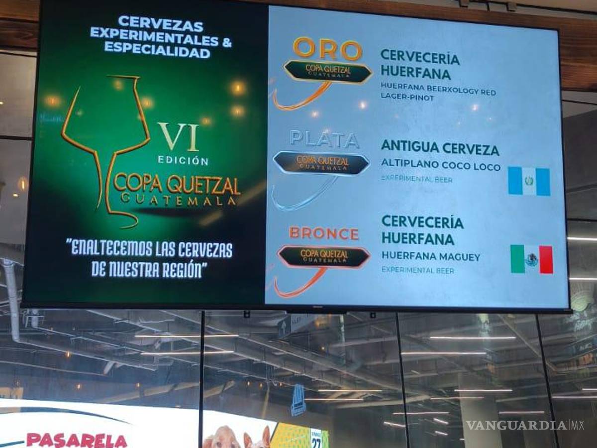 $!Las cervezas galardonadas fueron la red lager Pinot, que recibió medalla de oro, y la Maguey Ale, reconocida con bronce.