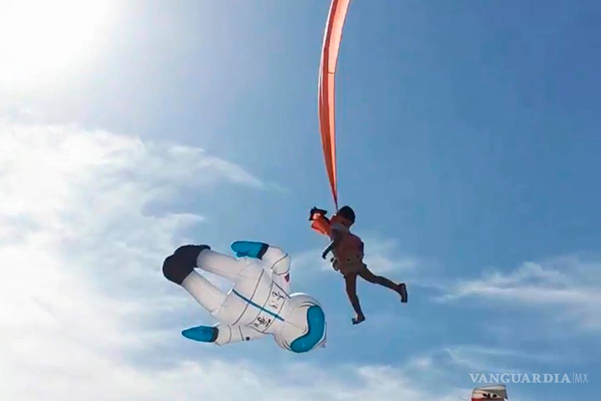 Una niña de tres años salió accidentalmente volando arrastrada por una cometa gigante en Taiwán