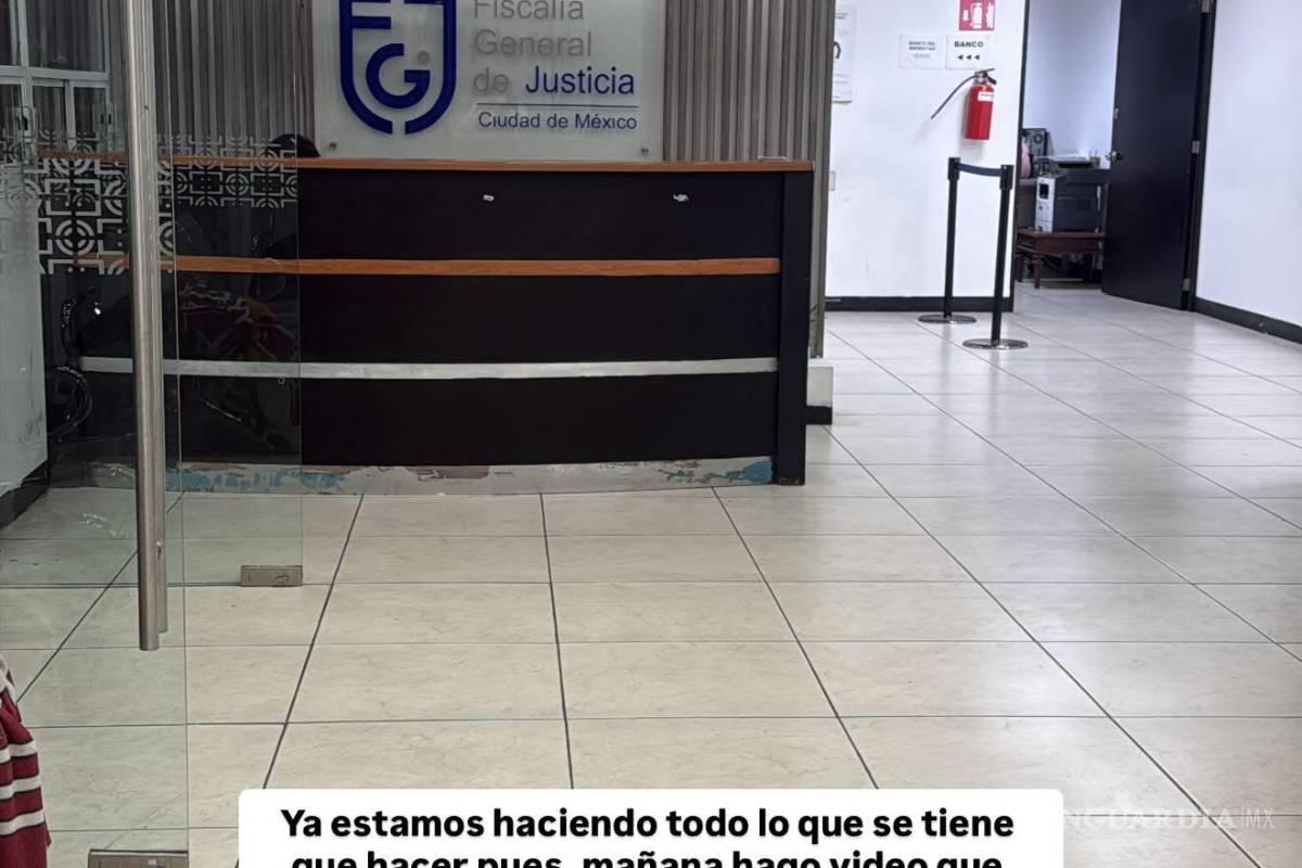 $!Marlene Ont compartió imágenes del momento en que presentó la denuncia ante autoridades de la Ciudad de México.