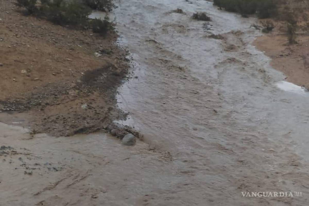 Presumen que lluvia favoreció llenado de presas en ejido de Saltillo