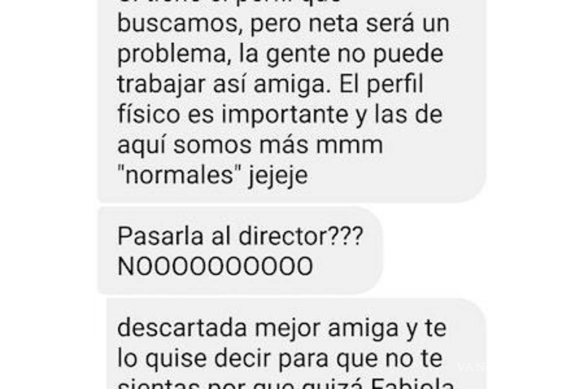 $!Por tener 'atributos demasiado grandes' le niegan trabajo a mujer