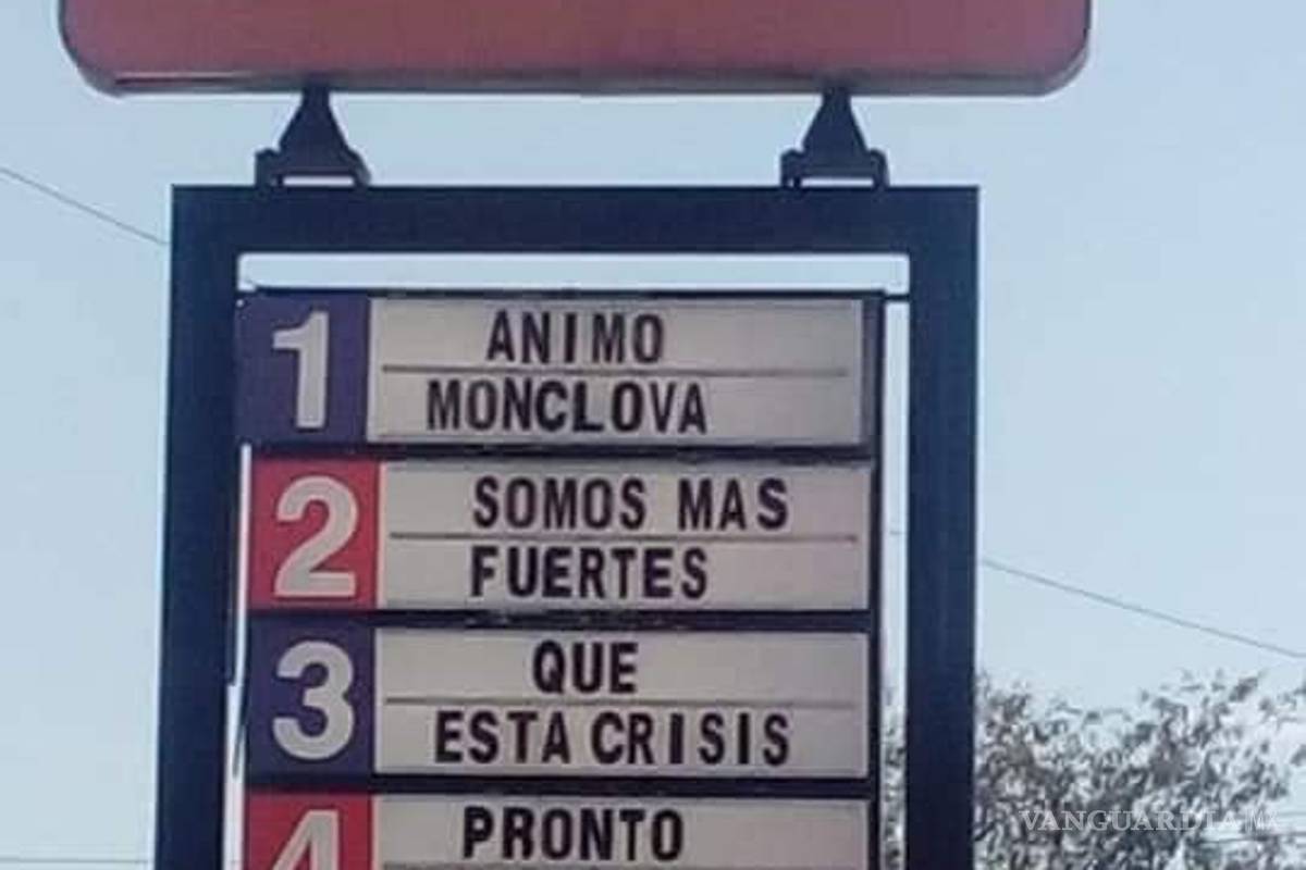 Manda cine mensaje a habitantes de Monclova