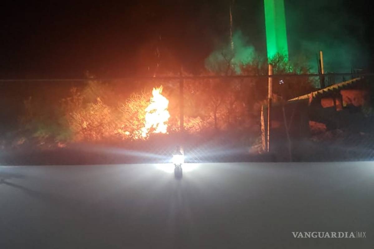 Pirotecnia provoca incendio tras inauguración del Cristo de la Bartola de Monclova