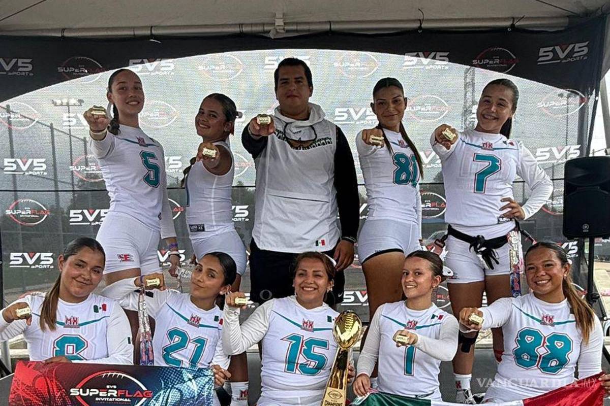 $!El equipo U23 celebra su victoria colectiva, dejando en alto el nombre de Coahuila y México en el torneo internacional.