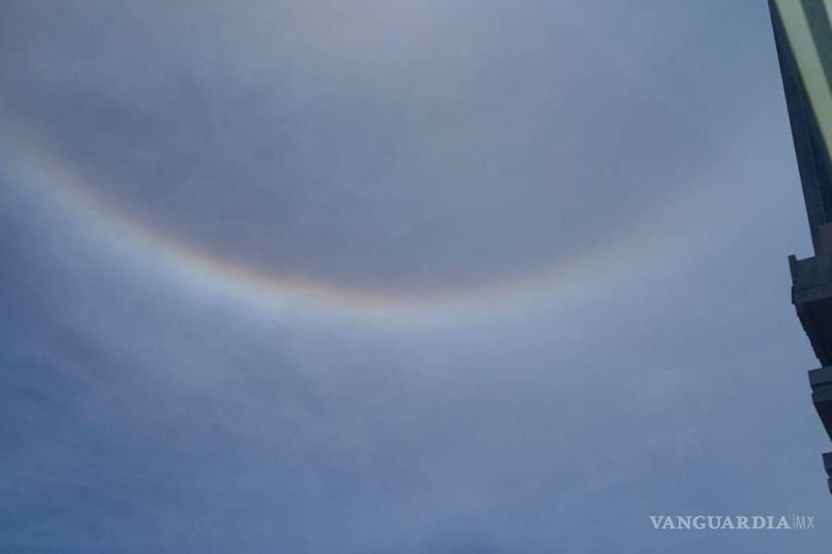Disfrutan habitantes de Nuevo León de halo solar
