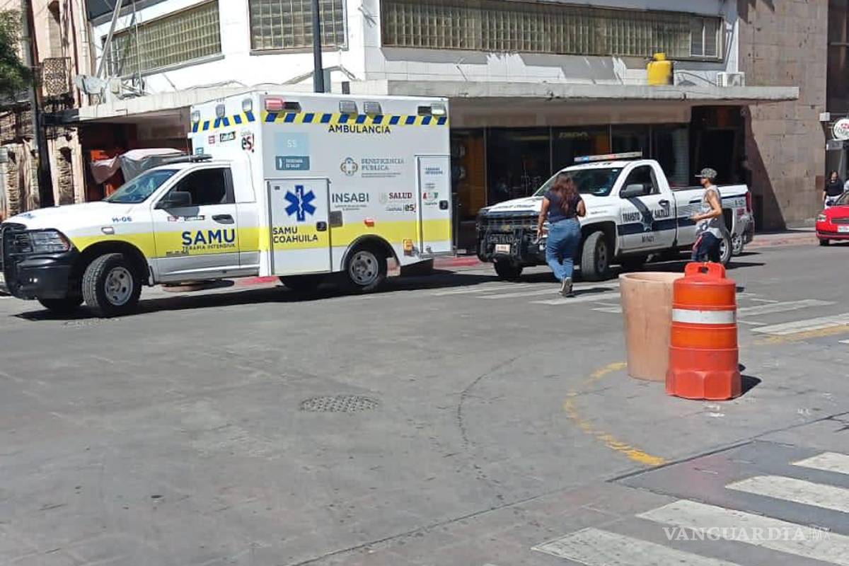 Camión urbano lo dejó herido en Saltillo, chófer huyó