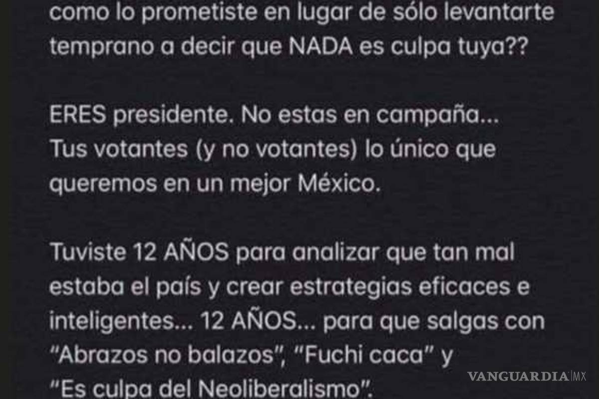 $!Lizbeth Rodríguez exige a AMLO que deje los pretextos: ‘Podrías ponerte a trabajar’