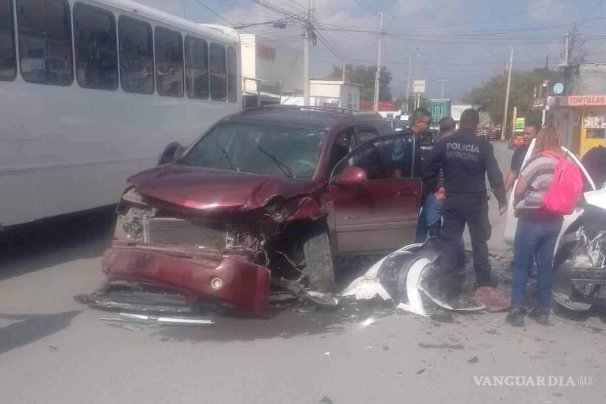 Acaba persecución en choque en la colonia Tierra y Libertad, en Saltillo