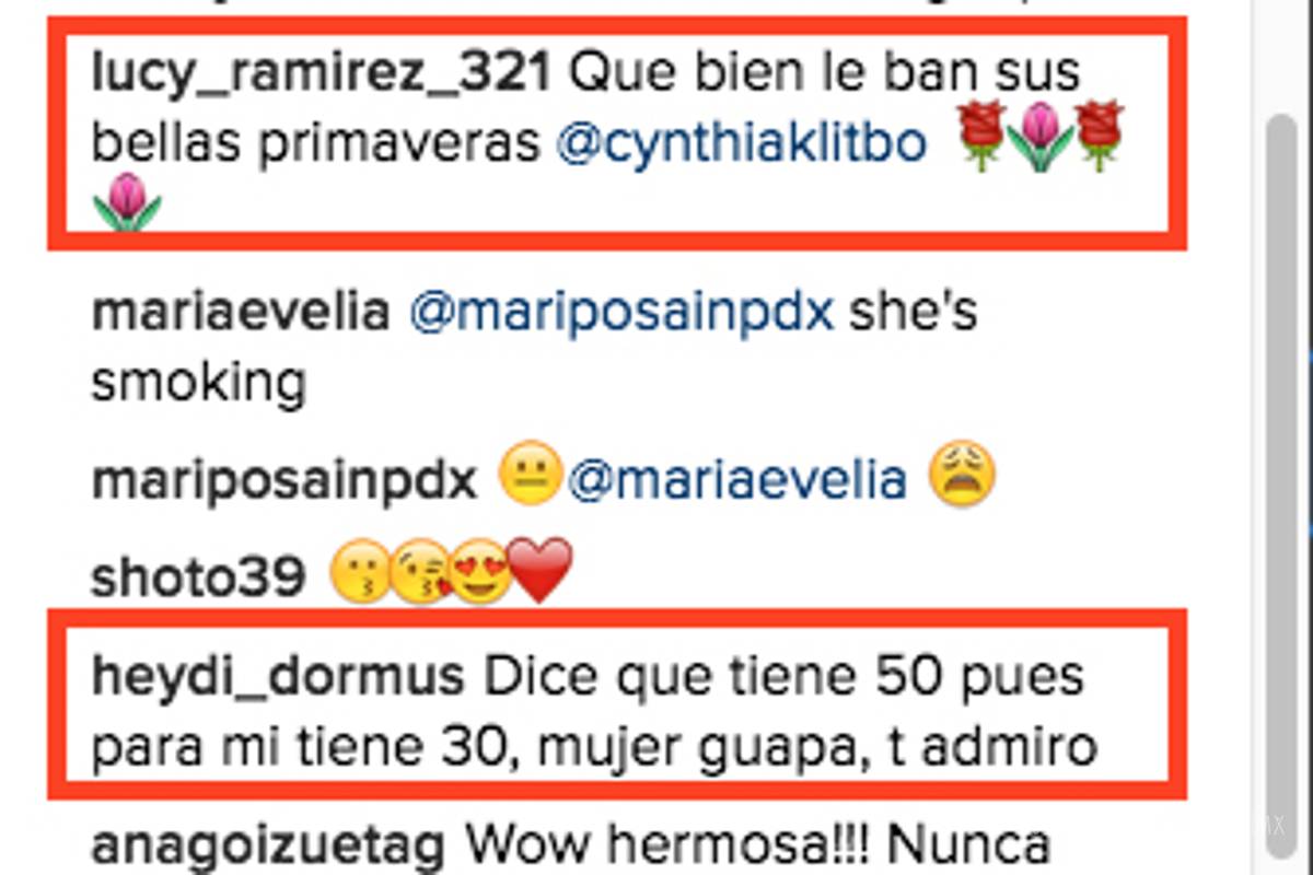 $!¡Cynthia Klitbo se destapa!, presume su figura a sus 50 años