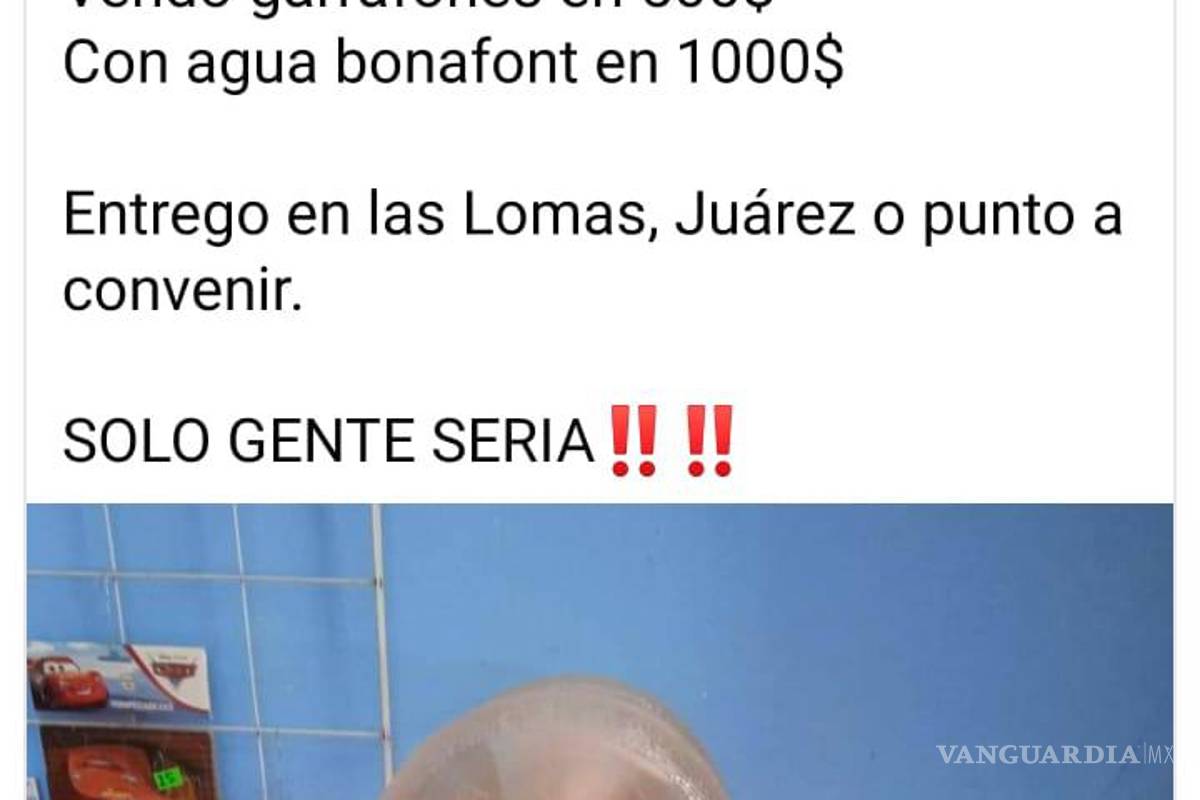 En Nuevo León venden garrafones ¡sin agua! hasta en 700 pesos