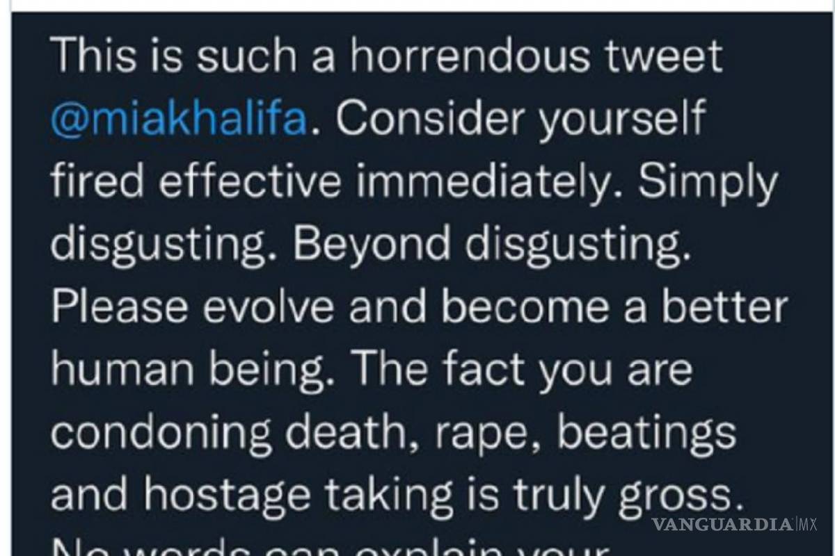 $!‘Filmen en horizontal’, ex estrella porno Mia Khalifa causa polémica por apoyar a Hamas