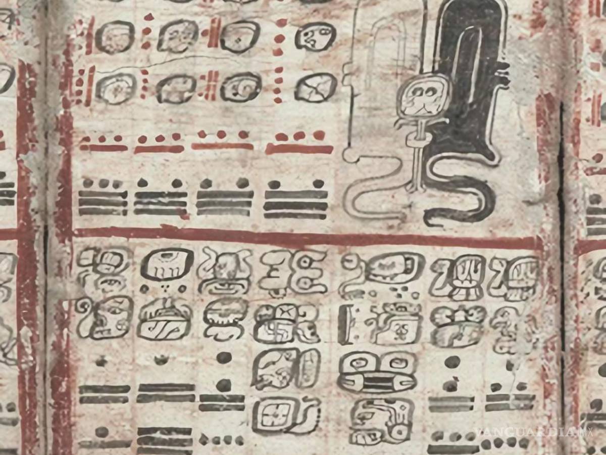 $!Descripción de un eclipse en el Códice de Dresde.