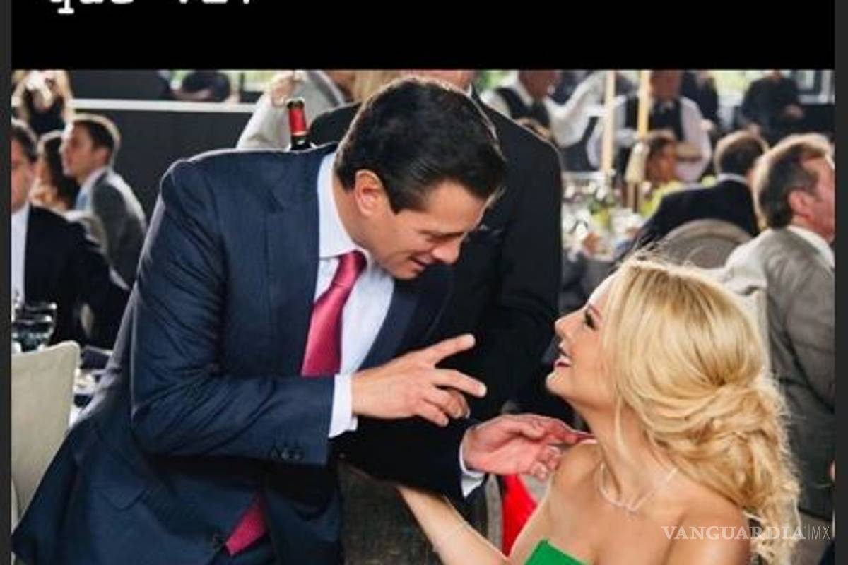 $!Ya no se esconde: Tania Ruiz manda romántico mensaje a Enrique Peña Nieto