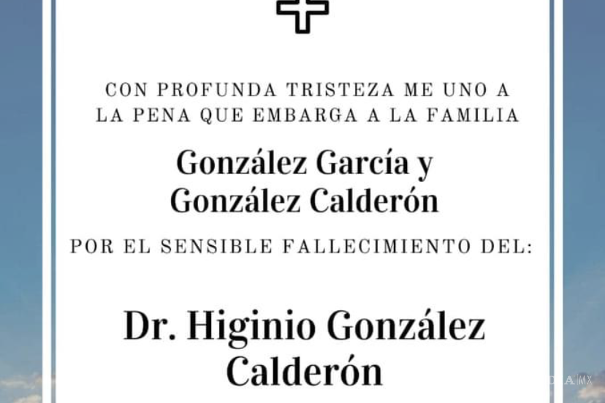 Lamentan fallecimiento del secretario de Educación, Higinio González Calderon