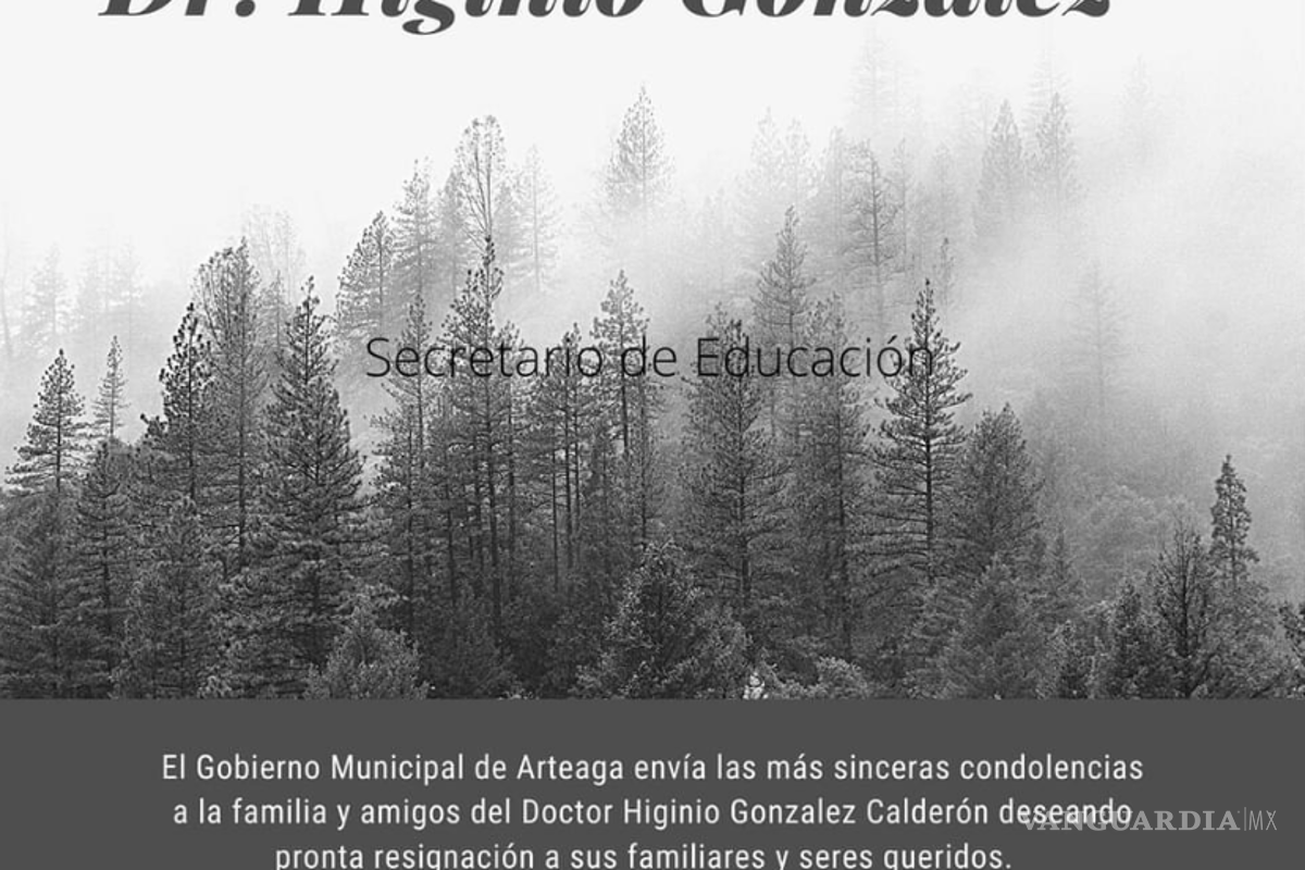 Lamentan fallecimiento del secretario de Educación, Higinio González Calderon