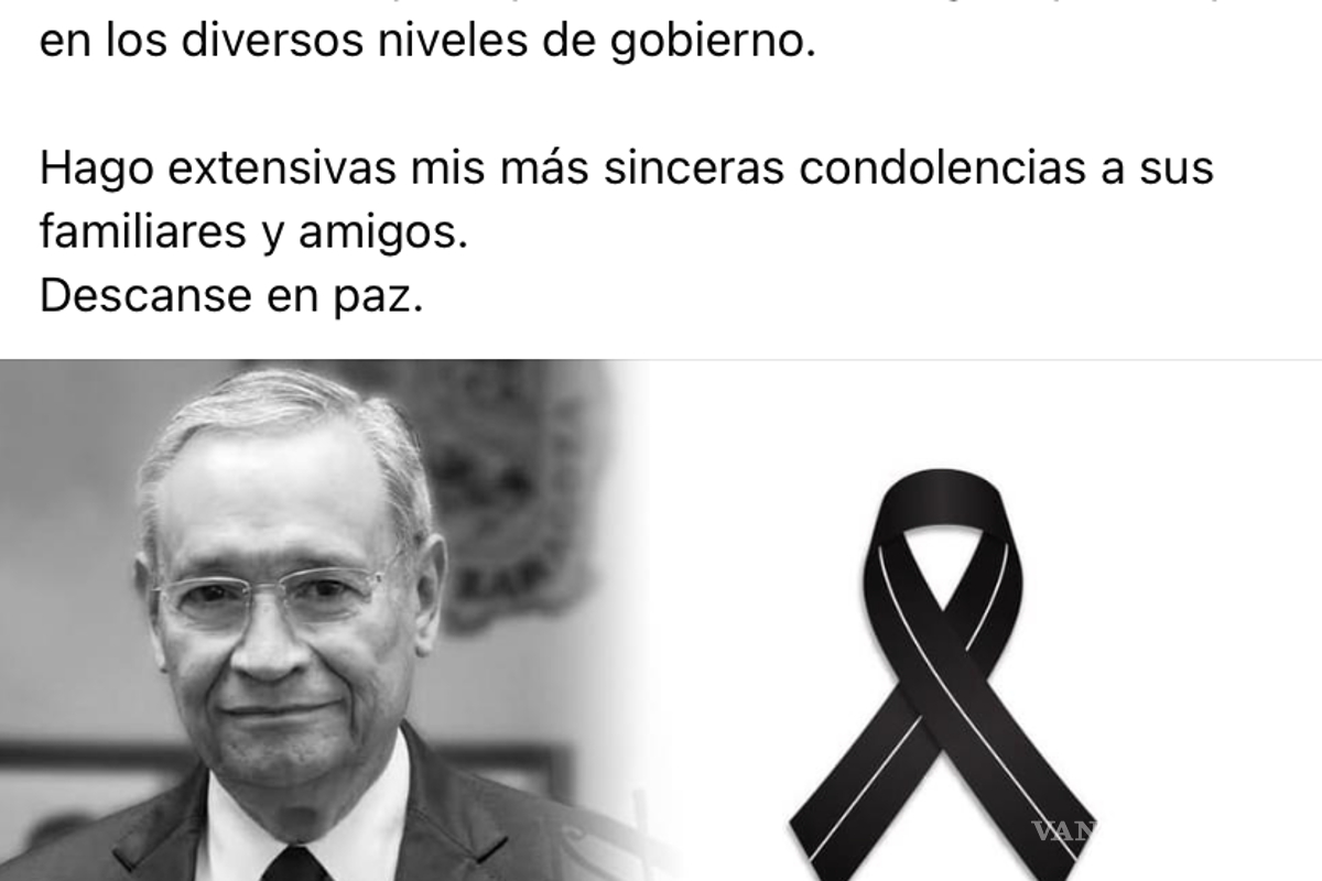 Lamentan fallecimiento del secretario de Educación, Higinio González Calderon