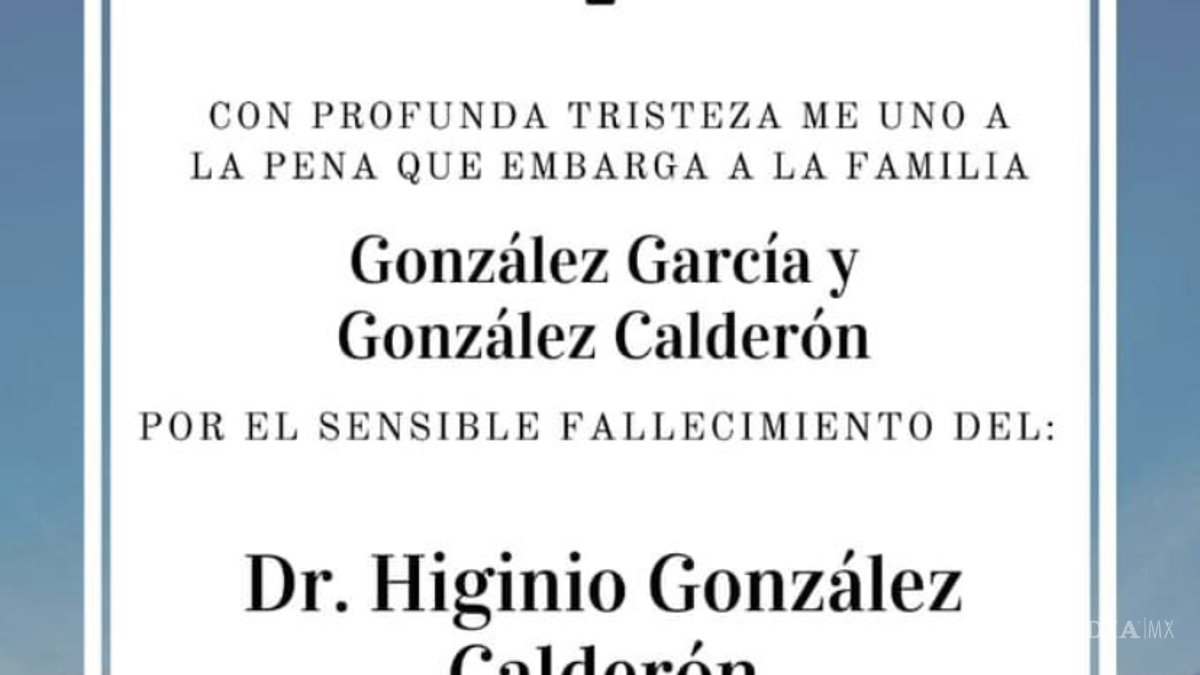 Lamentan fallecimiento del secretario de Educación, Higinio González Calderon
