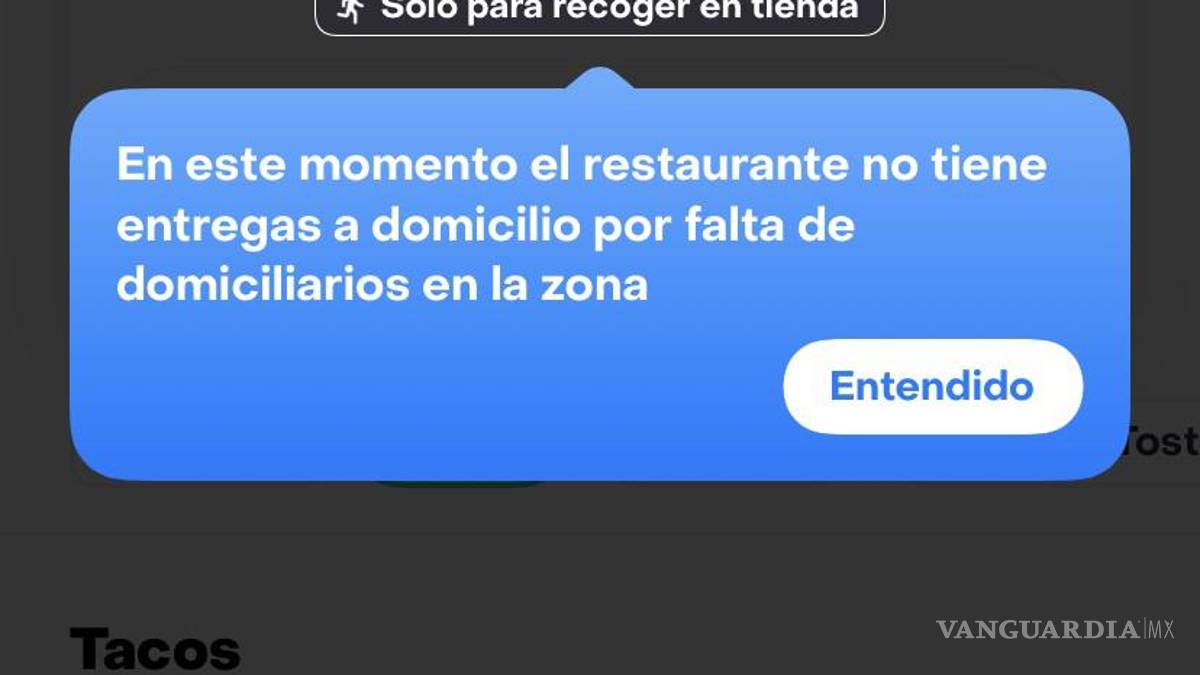 Frío colapsa a Rappi y DiDi Food en Saltillo, por la gran demanda que registraron